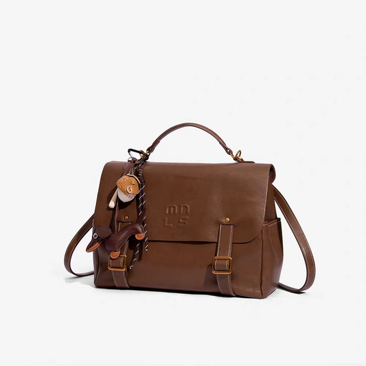 【M019】5WAY!本革万能リュックサック 茶色
