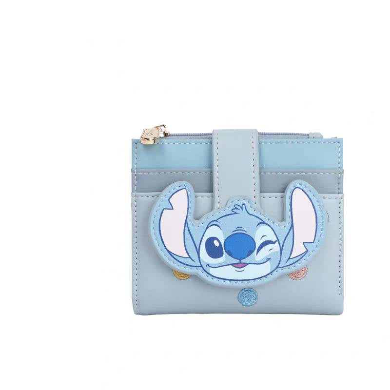 【D060】【Disney正規品】ステッチ折畳み財布