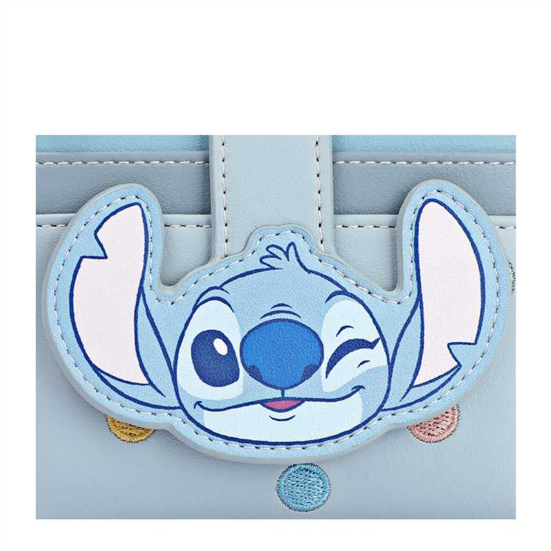 【D060】【Disney正規品】ステッチ折畳み財布