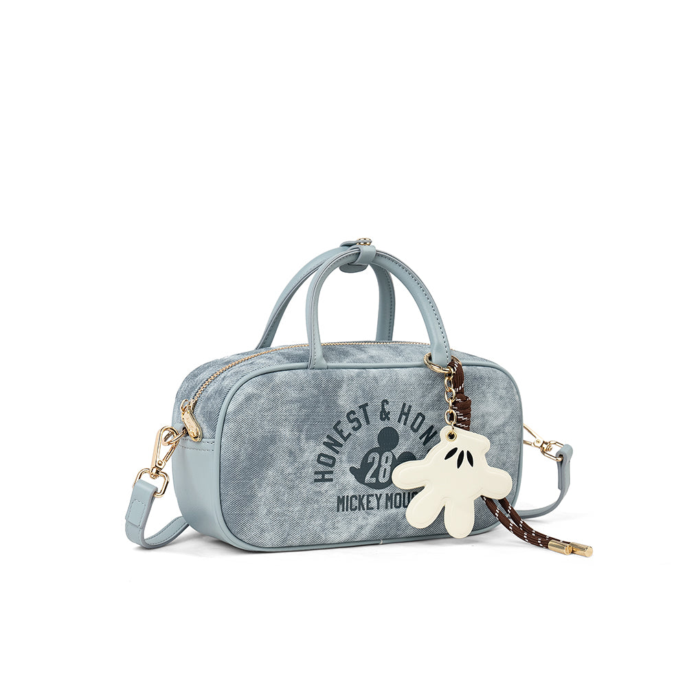 【D051】【Disney正規品】ミッキースポーティーバッグ デニムブルー