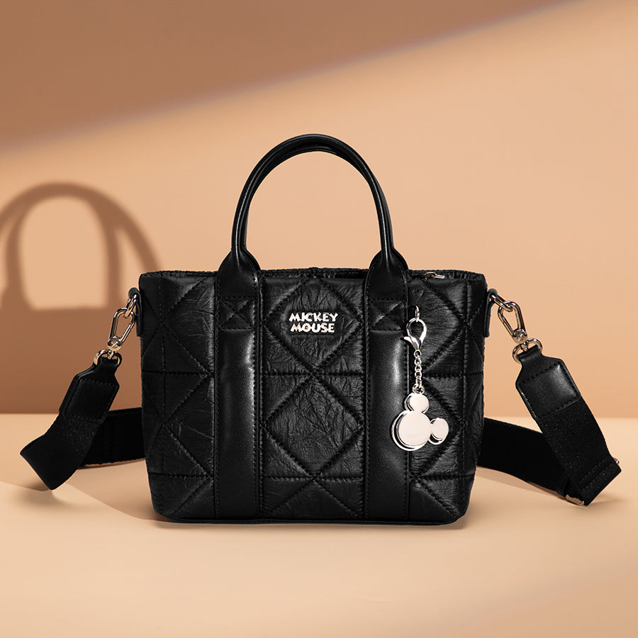 【D037】【Disney正規品】2WAY ダイヤ型キルティングトートバッグ