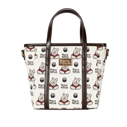 【D024】【Disney正規品】プーちゃん　プリントトートバッグ