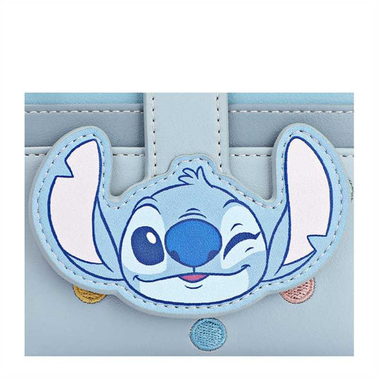 【D060】【Disney正規品】ステッチ折畳み財布