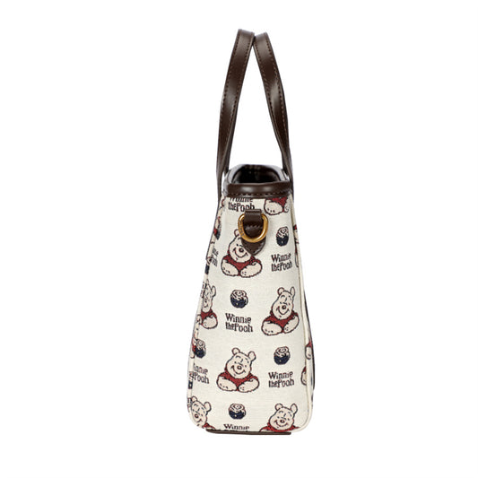 【D024】【Disney正規品】プーちゃん　プリントトートバッグ